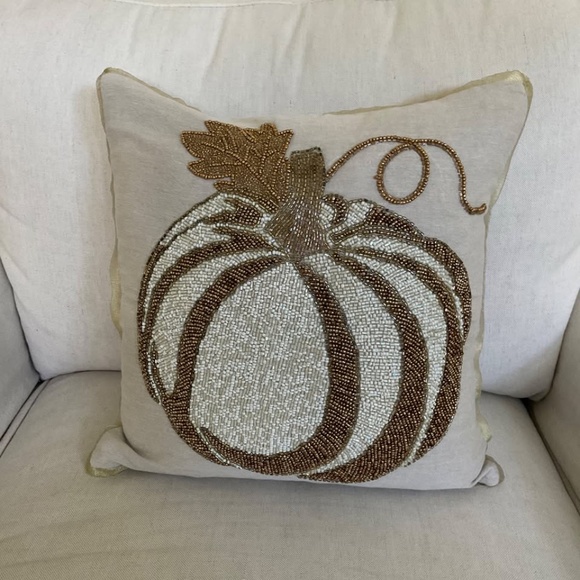 Pier 1 Imports Pumpkin Pillow Cover Fall Decor - Picture 1 of 2
